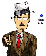 1boy artist:skai black_eyes brown_hair cole_phelps colored fedora hat l.a._noire short_hair suit text tie // 1649x1979 // 1.5MB