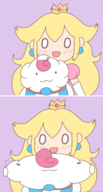1boy 1girl artist:flurrycraft mallow parody princess_peach super_mario super_mario_rpg // 1520x2829 // 619KB