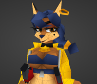 1girl 3d 3d_model artist:unknown carmelita_fox cleavage furry gun looking_at_viewer sly_cooper_(series) tube_top underboob // 1442x1247 // 1.4MB