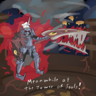 1boy artist:pufflestown cooking nightmare pancakes soulcalibur text // 2600x2600 // 1.8MB