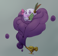 boo bow colored genie lamp paper_mario // 600x580 // 153KB