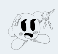 1girl artist:grey bow genderbend key keychain kirby kirby_(series) looking_at_viewer rule_63 smile smiling // 514x476 // 11KB