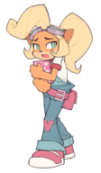 1girl artist:unknown book coco_bandicoot crash_bandicoot_(series) insecure // 424x729 // 114KB