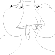 1boy 1girl anthro artist:unknown cat doodle from_behind furry lady_ethereal meme monochrome nine_sols parody sex size_difference sketch solarian wojack yi // 600x600 // 18KB