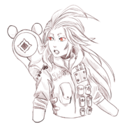 1girl ai-ball ai_the_somnium_files aiba police police_officer red_eyes simple_coloring // 599x551 // 185KB