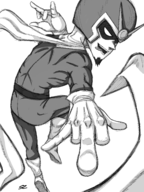 1boy artist:szeroartist beard boots gloves helmet monochrome pose scarf tongue viewtiful_joe // 1668x2224 // 1.6MB