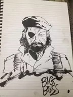 big_boss metal_gear_solid monochrome peace_walker text // 2448x3264 // 1.9MB