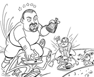 6boys artist:unknown beard chris_chan lineart monochrome multiple_boys sonic_(series) sonic_the_hedgehog // 2400x1964 // 1.2MB