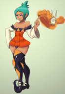 artist:go-rebus bulge cerebella colored dark_skin midriff rule_63 skullgirls vice-versa // 822x1200 // 579KB