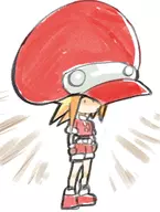 1girl artist:robojanai black_eyes blonde_hair colored gloves hat mega_man_(series) mega_man_legends roll_caskett shorts // 906x1198 // 825KB