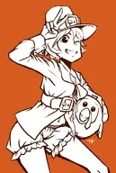 artist:taafee iku_kaede peace_sign pilgrim thanksgiving tokyo_twilight_ghost_hunters // 649x967 // 374KB