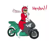 1boy colored male motorcycle solo viewtiful_joe // 845x714 // 232KB