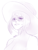 1girl angry artist:eeebuns fire_emblem fire_emblem_awakening glasses hat miriel portrait // 591x774 // 127KB