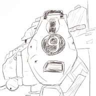 armored_core artist:onion mecha nine-ball robot // 1050x1050 // 523KB