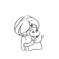 1boy 1girl artist:waitingforgames chilly eating fire_emblem fire_emblem_heroes kirby_(series) kvasir // 500x500 // 27KB