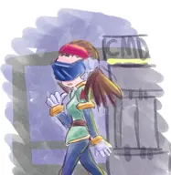 1girl artist:strugglingquota mega_man_(series) mega_man_zero tagme // 787x806 // 150KB