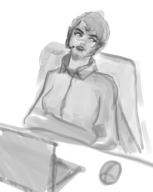 1girl artist:unknown baldur's_gate computer laptop office_lady shadow_heart solo // 798x1000 // 292KB