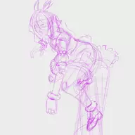 1girl carrot hololive parody surfing usada_pekora virtual_youtuber wip // 1200x1200 // 871KB