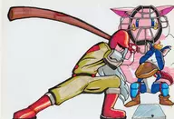 2boys artist:mashthegreatd baseball baseball_uniform cait_sith final_fantasy final_fantasy_vii moogle sephiroth // 1393x954 // 1.8MB