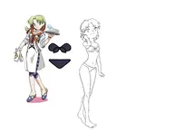 1girl artist:unknown bikini grandia lilly lineart solo // 2400x1800 // 676KB