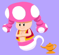 1girl artist:bonitanon genie super_mario toadette // 539x504 // 5.5KB