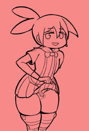 1boy alternate_costume artist:unknown chastity puyo_puyo sig thigh_highs trap // 676x1000 // 152KB