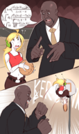 artist:wamudraws basketball black cave_story confused curly_brace dark_skin happy hoop question_mark shaquille_o'neal speech_bubble // 1816x3060 // 3.1MB