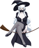 abyssal artist:placeholder cleavage collab costume halloween halloween_2016_collab kantai_collection midway_hime midway_princess witch // 975x1200 // 297KB