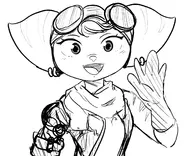 1girl artist:pogeaux ratchet_&_clank ratchet_&_clank_rift_apart rivet wave // 1363x1107 // 316KB