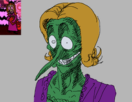 1girl anthology_of_the_killer artist:unknown bust creepy director_bosso_(old) long_nose looking_at_viewer nose smile // 1328x1031 // 113KB