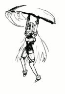 animated fate_(series) fate_grand_order flying medusa parody // 585x844 // 141KB