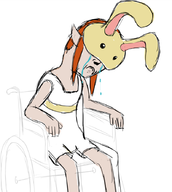 bunny_hood colored crying humanitysproxy ocarina_of_time running_man the_legend_of_zelda wheelchair // 796x886 // 256KB