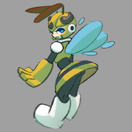 1girl colored honey_woman mega_man_(series) upskirt // 1000x1000 // 279KB