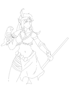 midriff princess_zelda tagme the_legend_of_zelda tribal // 1944x2592 // 461KB