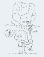 1boy artist:grey dig_dug drill rock taizo_hori // 437x571 // 11KB