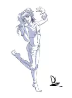 1girl artist:lizardude persona persona_4 rise_kujikawa // 2100x2854 // 834KB