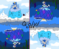 artist:unknown cirno queen_of_v_2025 tagme touhou // 3000x2500 // 287KB