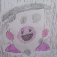 colored costume kirby kirby_(series) pizza traditional_medium // 772x767 // 1.2MB