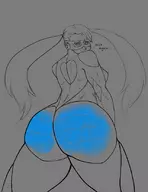 artist:tetsujinforce ass huge_ass paint rainbow_mika street_fighter // 638x825 // 139KB