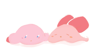 chuchu colored hand_holding kirby kirby's_dream_land_3 kirby_(series) // 790x410 // 51KB