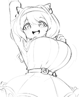 1girl artist:pailolidrawfag blush breasts granblue_fantasy huge_breasts loli oppai_loli smile yaia // 599x733 // 119KB