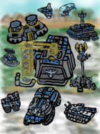 aircraft artist:runebrave base building buildings colored command_and_conquer constructor fighter_jet helicopter mod red_alert red_alert_3 simple_background tank vehicle weapon // 1440x1920 // 2.7MB