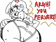 1girl artist:unknown ashley_graham ass panties resident_evil resident_evil_4 skirt_lift text // 1015x762 // 123KB