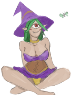 1girl artist:unknown cyclops_witch forest_of_the_blue_skin huge_breasts // 767x1000 // 464KB