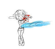 1girl artist:unknown ball bat blood idolm@ster idolm@ster_cinderella_girls sachiko_koshimizu short_hair shorts // 737x655 // 133KB