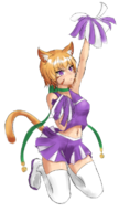blush catgirl cheerleader colored fire_emblem fire_emblem_path_of_radiance lethe midriff // 433x767 // 229KB