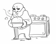 1boy artist:verytubtub brad_armstrong cooking lisa_the_painful oven pie // 664x530 // 27KB