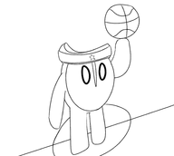 artist:paper ball basketball doodle glover headband star // 1895x1698 // 374KB