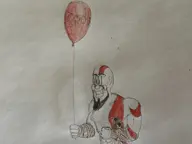 1boy artist:unknown balloon god_of_war kratos traditional_medium // 4032x3024 // 2.0MB