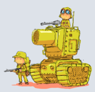 2boys advance_wars artist:grey gun soldier tank vehicle // 632x612 // 96KB